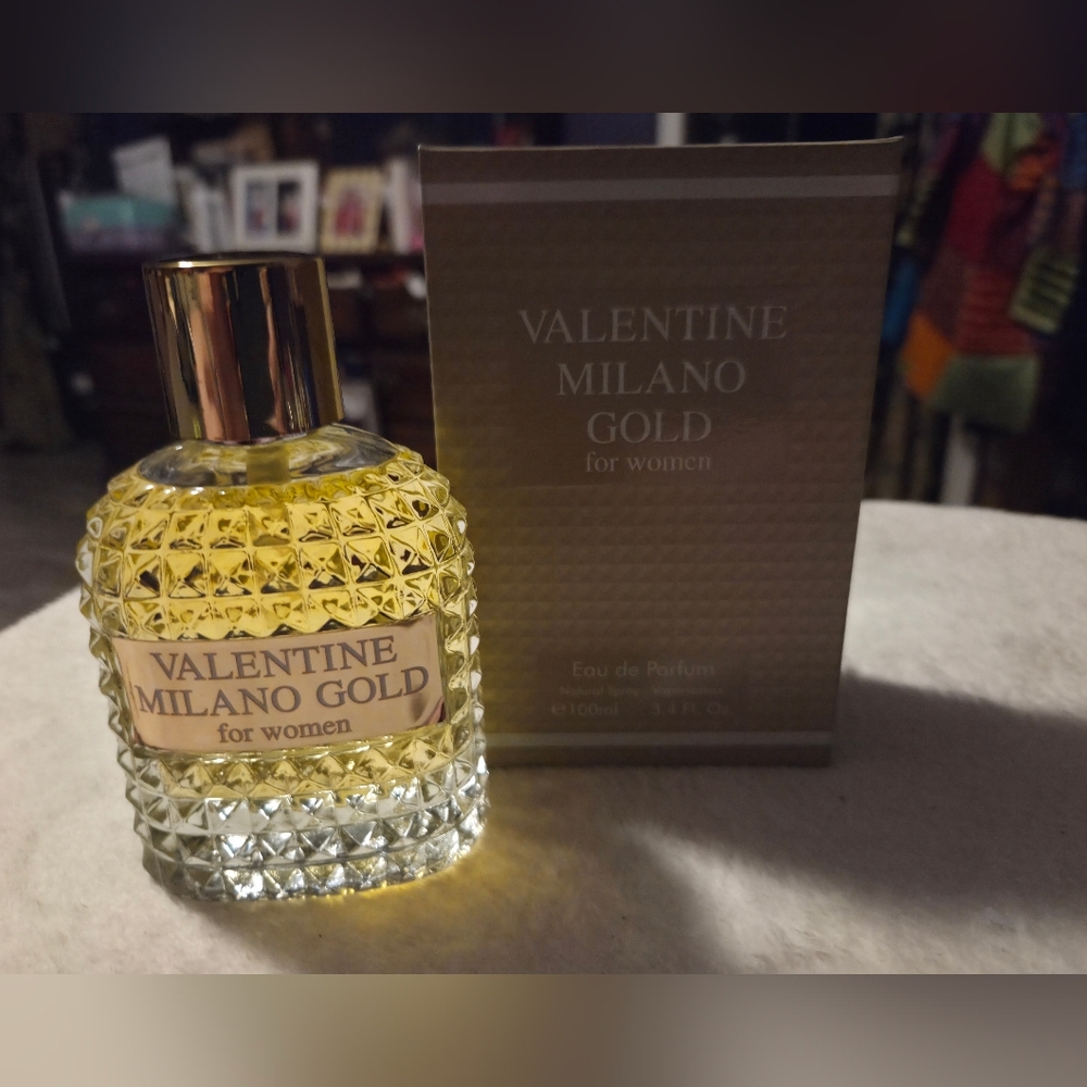 Valentine Milano Gold Eau De Parfum For Women 3.4Oz/100mL